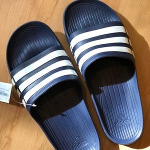NWT Mens Adidas Sandals (Slides) Navy, Size 12